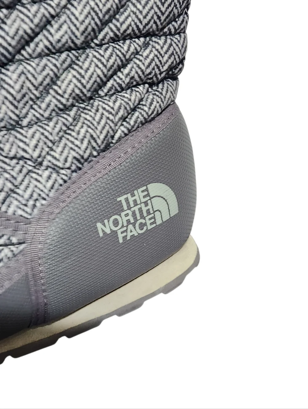 The North Face ThermoBall Traction Boots Womens Size 10 Gray Fold Down Bootie